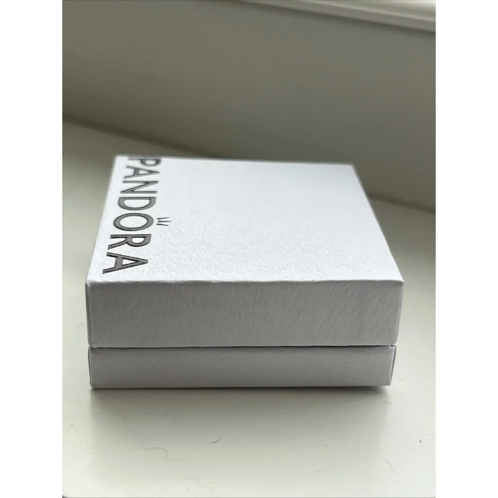 PANDORA Jewelry White & Black Velvet‎ Empty Charm Gift Box ONLY